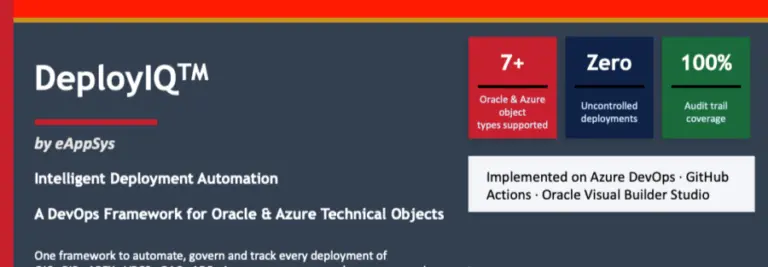 Oracle controlled deployment standard